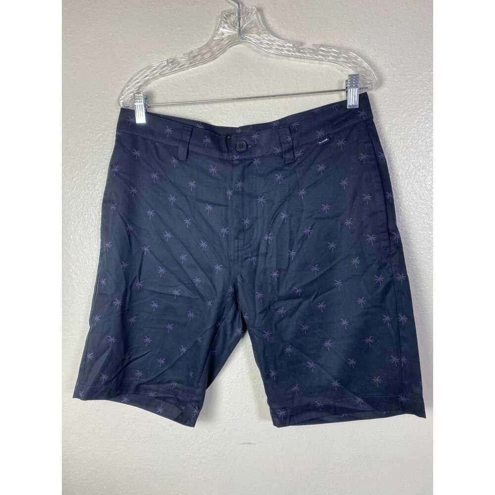 Travis Mathew Mens Palm Tree Print Performance Shorts Size 32 Golf geometric